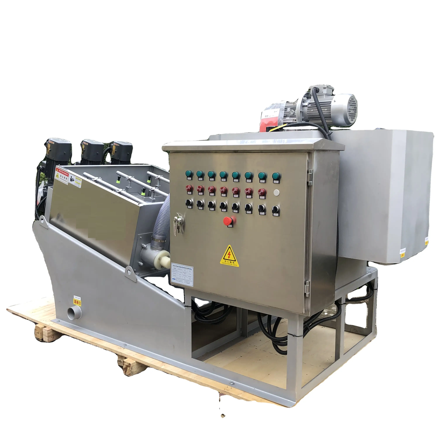 SLUDGE DEWATERING MACHINE – SCREW PRESS FILTER