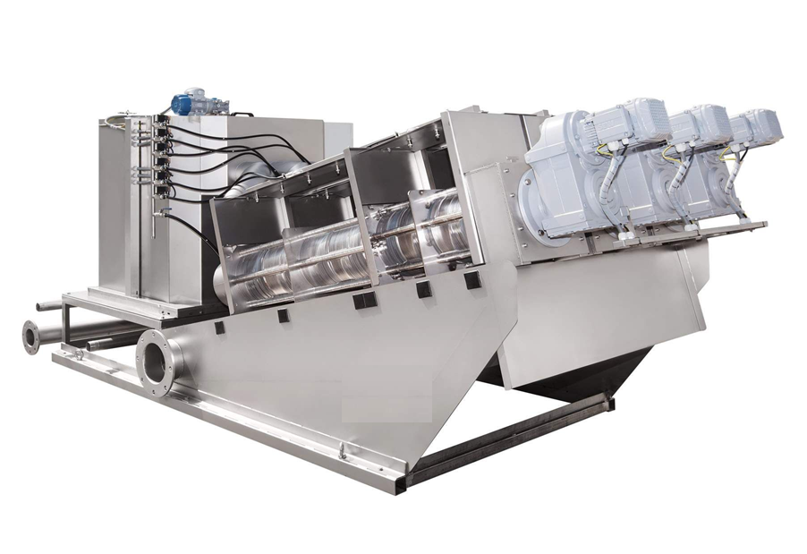 SLUDGE DEWATERING MACHINE – SCREW PRESS FILTER